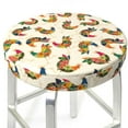 thumbnail image 3 of Lsque Boho Chicken Round Bar chair cushion covers Velvet Fabric Premium Comfort Protects from Scratches and Stains for 14-17 Inch Chair- 12 inch, 3 of 7