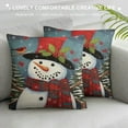 thumbnail image 3 of GOSMITH Christmas Tree Snowman Pillow Covers Winter Snowflake Cardinal Bird Decorative Throw Pillow Covers Cute Cushion Cover for Christmas Decoration Bedroom Living Room Couch Sofa Bed, 3 of 5