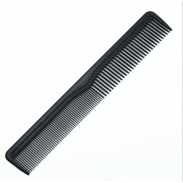 Peine de corte de fibra de carbono, peine profesional de peluquería, peine antiestático resistente al calor para todo tipo de cabello, peine de peluquero de dientes finos y anchos