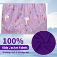 thumbnail image 5 of kids Zip Hooded Windbreakers Waterproof Rain Jackets Lightweight Fleece Lined Outdoor Warm Jacket Raincoat for Boys Girls,4-13 Years, 5 of 9