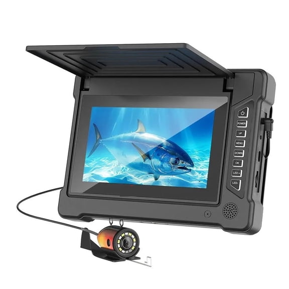 7" IPS Monitor Underwater Fishing Camera, 1200TVL with LED & IR Lights