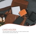 thumbnail image 6 of WRITWAA Women Card Holder Pouch Compact Caramel 1Pack 4.52X3.54X1.18in, 6 of 6