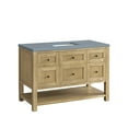 thumbnail image 3 of James Martin Vanities 48" Single Vanity, Light Natural Oak w/ 3 CM Cala Blue Top, 3 of 7