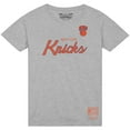 thumbnail image 2 of Men's Mitchell & Ness  Heather Gray New York Knicks Big & Tall Hardwood Classics Vintage Wordmark T-Shirt, 2 of 3