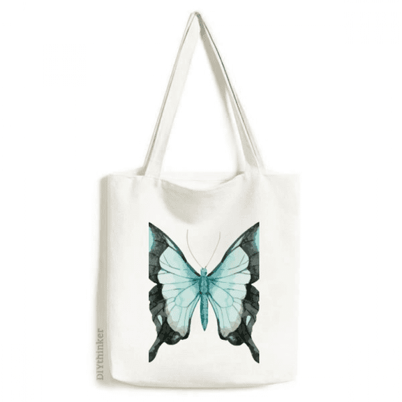with Blue Wings Tote Canvas Bag Shopping Satchel Casual Handbag