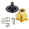 thumbnail image 4 of Akozon Universal Car Steering Wheel Hub Adapter with Quick Release Racing Feature and Snap Off  Kit, Finished in Gold, 4 of 8