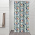 thumbnail image 2 of Pioneer Flower Floral Print Pattern Shower Curtain 36"x72", Bathroom Decorative Shower Curtain Set with 12 Hooks, Waterproof Washable, 2 of 6