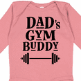 thumbnail image 4 of Inktastic Dad's Gym Buddy Childs Workout Boys or Girls Long Sleeve Baby Bodysuit, 4 of 5