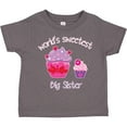 thumbnail image 3 of Inktastic World's Sweetest Big Sister Girls Toddler T-Shirt, 3 of 5