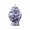 Blue--a, variant on Chinese Blue and White Ceramic Tea Caddy, Large Sealed Porcelain Jar for Tea Moisture-Proof Storage with Lid