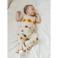 thumbnail image 6 of Jxzom Baby Girl Halloween Outfit Pumpkin Ribbed Toddler Romper Overalls Jumpsuit Spaghetti Strap Pumpkin Bell Bottoms Outfits, 6 of 9