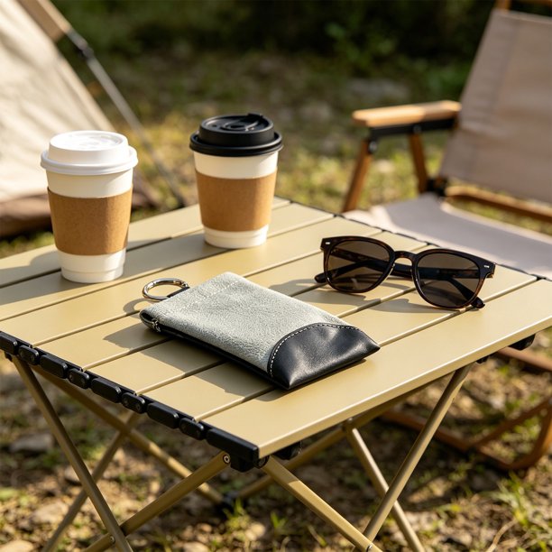 Estuche para gafas elástico colgante portátil de bolsa de almacenamiento con cuero sintético, resistente a rayones, impermeable, compacto y ligero en rosa, gris, verde.