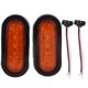 thumbnail image 1 of 2Pcs 10 LED Oval Side Marker Lights 6" Waterproof IP67 Surface Mount Truck Trailer Amber Side Marker Lights, 1 of 4