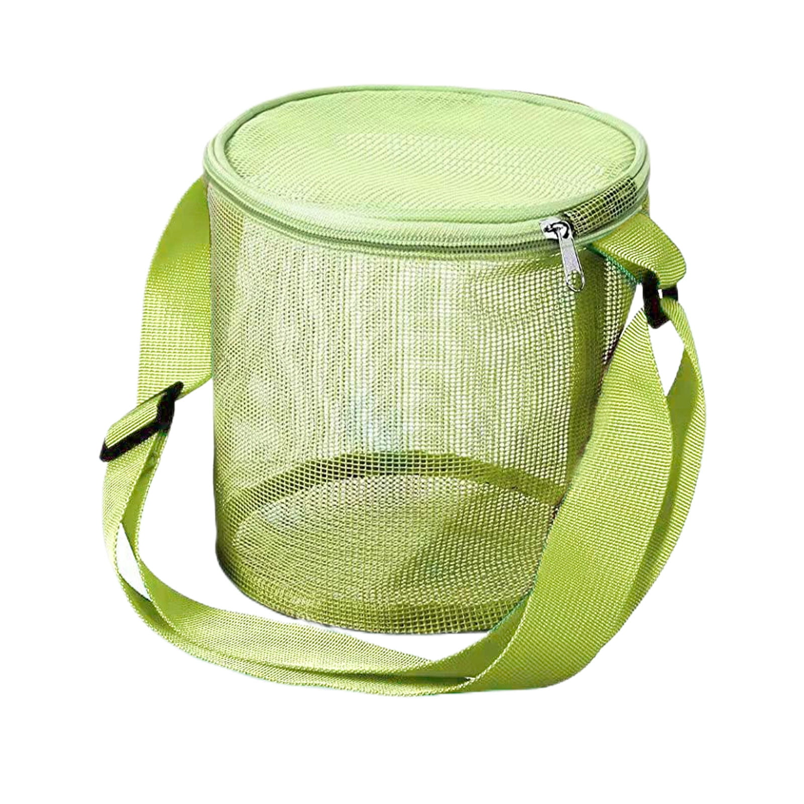Baohd Sac de Jouets en Nylon Jouer Plage Jouets Grille Sac de Plage Réglable Sac de Transport à Grille Multi Plaisir et Sac de Rangement d'Articles Grille Vert