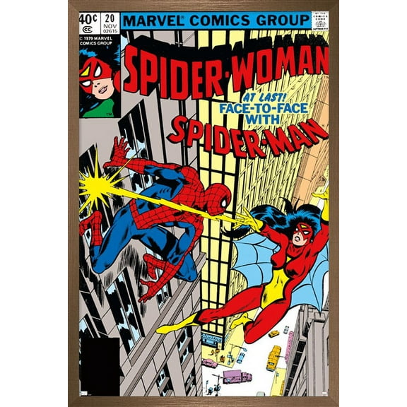 Marvel Comics - Spider-Man - Spider-Woman #20 Wall Poster, 22.375" x 34", Framed