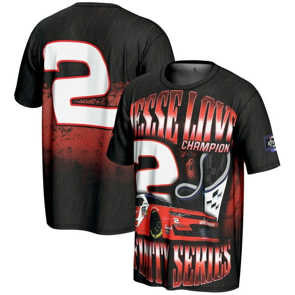 Men's ProSphere Black Jesse Love Jr. 2025 NASCAR Xfinity Series Champion T-Shirt