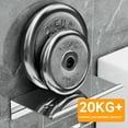 thumbnail image 4 of Toilet Paper Holder with Phone Shelf, Adhesive or Screw Wall Mount Toilet Tissue Roll Holder, Rustproof & Multifunctional Stainless Steel Bathroom Storage Dispenser  Black, 4 of 7