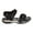 Black, variant on PDQ Womens Toggle & Touch Fastening Sports Sandals