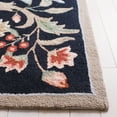 thumbnail image 3 of SAFAVIEH Chelsea Baxter Bordered Wool Runner Rug, Black, 2'6" x 12', 3 of 11