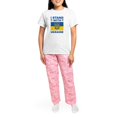thumbnail image 4 of CafePress - I Stand With Ukraine Women's Light Pajamas - Women's Short Sleeve Print T-Shirt and Pants Light Cotton Pajama Set, 4 of 7