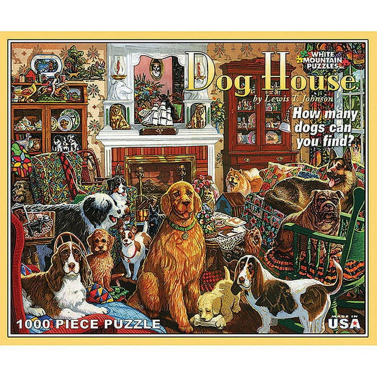 White Mountain Puzzles Dog House Puzzle, 1000 Pieces