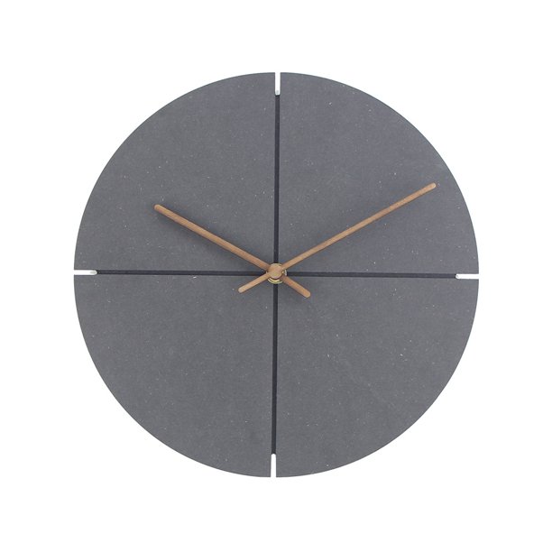 Minimalist Wall Clock, Wooden Wall Clock Damp Proof For Home For Office