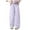 Purple, variant on Girls Casual Baggy Cargo Pants with Elastic Waist and Utility Pockets Loose Fit Wide Leg Trousers for Spring Everyday Wear(Beige,9-10 Years)