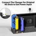 thumbnail image 5 of Charging Dock Compatible with Nintendo Switch & OLED Model, Controller Charger Station with 8 Game Storage Slots-Black, 5 of 7