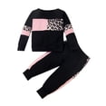 thumbnail image 1 of Wesidom Conjuntos De Ropa Para Niña, 2 Uds., Ropa De Otoño De Manga Larga, Conjuntos De Suéter Para Niña Pequeña, Color Negro, 1 of 5