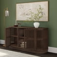 thumbnail image 5 of Plank+Beam Contour Solid Wood Sideboard with 2 Doors, 59" TV Stand for Living Room, Walnut, 5 of 14