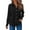 a-Black5920, variant on Women Shirts Ladies Solid Color Waffle Blouse With Front Pockets Long Sleeve Button Down Lapel Shirt For Spring Summer Easy Care Options Comfortable Tops
