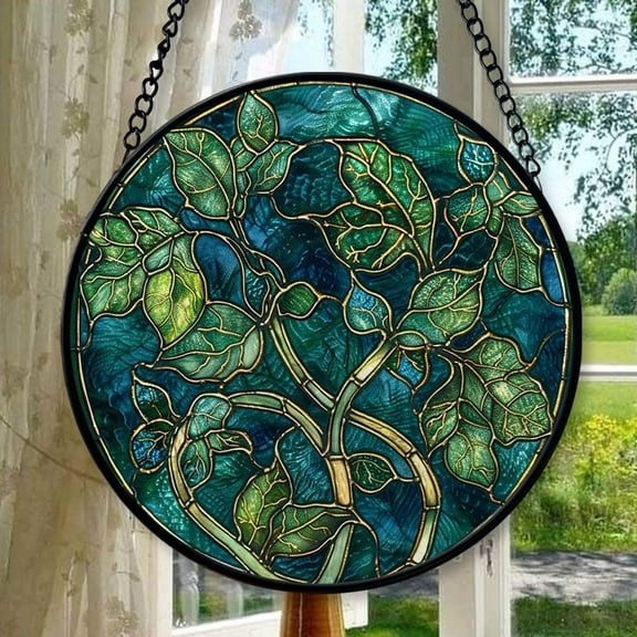 Leaf Craft Ornament Window Hanging Suncatcher, Suncatcher with Name, Suncatcher Christmas Halloween, 2025, Holiday Decoration, Seasonal 2025, Holiday Decoration, Seasonal