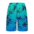 thumbnail image 3 of COSFO Hawaiian Mens Swim Trunks Casual Quick Dry Summer Board Shorts Elastic Waist Beach Drawstring Breathable Relaxed Fit Swim Shorts, 3 of 5