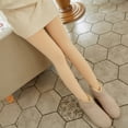 thumbnail image 4 of Medias forradas para mujer, medias cálidas de invierno, medias térmicas opacas de cintura alta, pantimedias para dama, 4 of 7