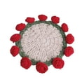 thumbnail image 2 of DOLITY Dessous de Verre en Crochet Compact pour Comptoir Café Rouge, 2 of 9