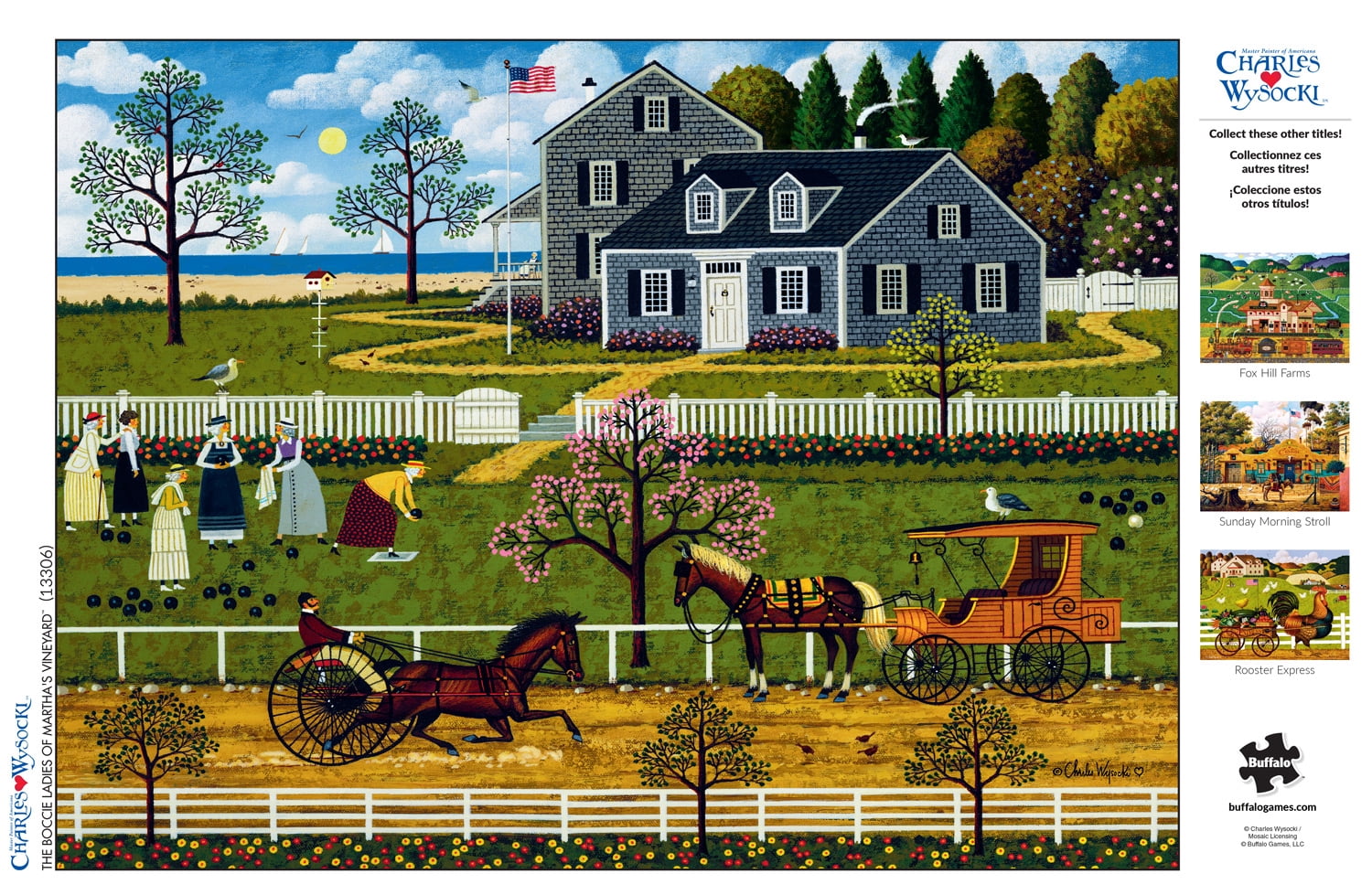Buffalo Games 1000-Piece Charles Wysocki The Boccie Ladies of Martha's Vineyard Jigsaw Puzzle
