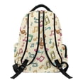 thumbnail image 2 of Chririnla Colorful Music Note Print Lightweight Bookbags with Large Capacity Padded Adjustable Strap School Bag, traspirante 17 Inch School Backpack for Daily Use Back to School, 2 of 10