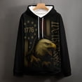 thumbnail image 4 of LAOLIUSN Men's American Flag Bald Eagle Graphic Hoodie, 3D Patriotic Theme Sweatshirt, All-Over Print Pullover, S-4XL, 4 of 7