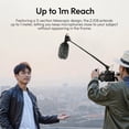 thumbnail image 4 of Ulanzi ZJ08 Mic Boom Pole Arm – 1m Aluminum Alloy Extendable Microphone Extension Rod with Dual Cold Shoe Mounts for DSLR, Vlogging & Filmmaking, 4 of 22