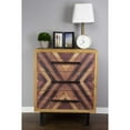 thumbnail image 2 of Striking Parquet Finish Accent Cabinet, 2 of 2