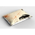 thumbnail image 2 of Ambesonne Vintage Pillow Sham 2 Pack, Old Fashioned Car Art, 36"x20", Beige Black, 2 of 3