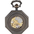 thumbnail image 6 of Men’s Pocket Watch with Chain | Hand Winding Vintage Pocket Watch | Classic Mechanical Movement Pocketwatch | 1920s Railroad Steampunk Costume Accessory, 6 of 7