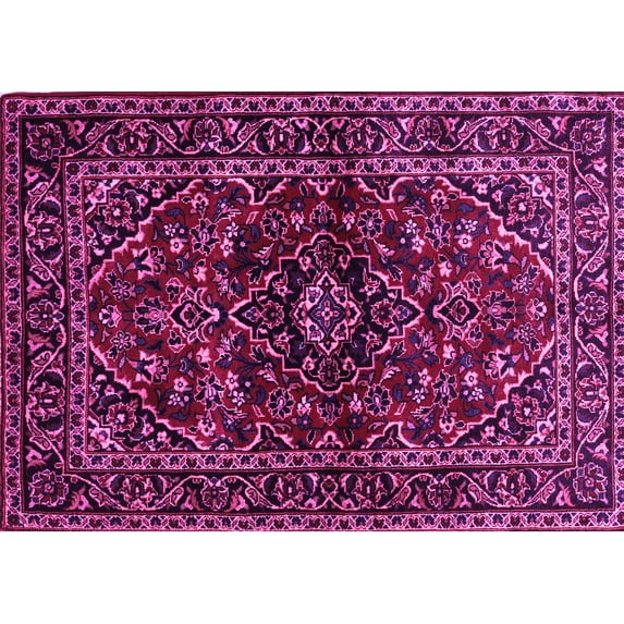 Ahgly Company Indoor Rectangle Persian Pink Traditional Area Rugs, 5' x 8'