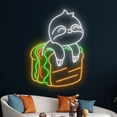 thumbnail image 4 of Handmadetneonsign Sloth Sandwiches Neon Sign, Sloth Wall Art Decor, Sandwiche Restaurant Wall Decor, 4 of 4