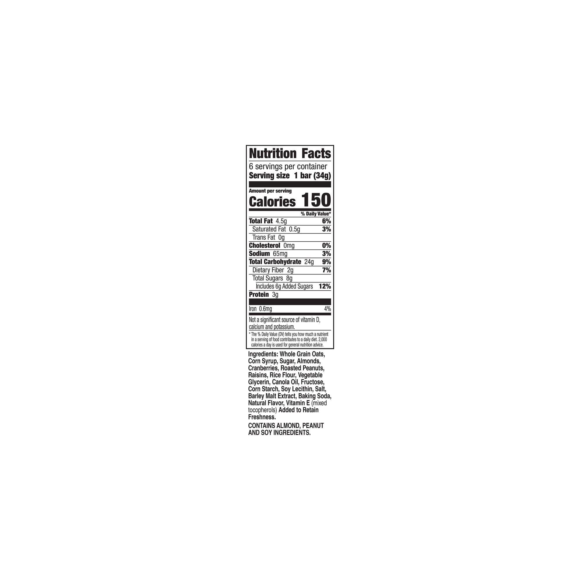 Nature Valley Fruit & Nut Chewy Granola Bars Trail Mix (Pack of 12)