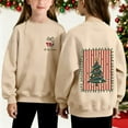 thumbnail image 1 of Cowsor Chandails en Molleton pour Filles Enfants Mignon Graphique Col Rond Chandail Tops Xmas Manches Longues Chemises de Vacances, 1 of 7