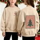 thumbnail image 1 of Sudadera sin capucha para niños, con estampado navideño, cuello redondo, manga larga, forro polar, para niños de talla mediana a grande, blusa de poliéster para niños., 1 of 7