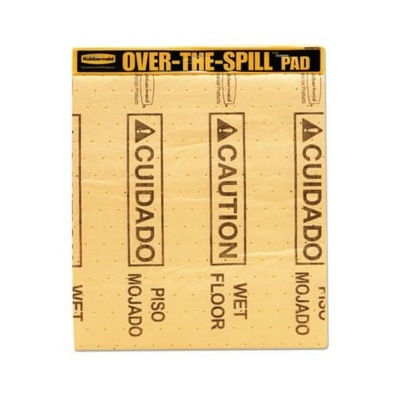 Over-The-Spill Pad Tablet with Medium Spill Pads Yellow, 22/Pack