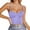 Purple, variant on Women's Fitted Bustier Top Solid Color Fashion Tank Style Modern Corset Wear