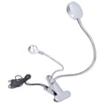 thumbnail image 4 of Clip Desk Lamp 10 Gear Adjustable LED Double Head Gooseneck Table Lamp Reading Lamp for Bedroom, 4 of 9